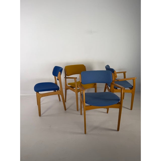 Danish Oak Chairs by Erik Buch for Oddense Maskinsnedkeri, 1960s, Set of 4 For Sale - Image 10 of 10
