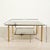 Gold Coffee Table in Gold-Colored Metal & Smoked Glass, 1970s For Sale - Image 8 of 18