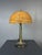Wood Mid-Century Pencil Reed Rattan Bamboo and Brass Table Lamp, 1970s For Sale - Image 7 of 17