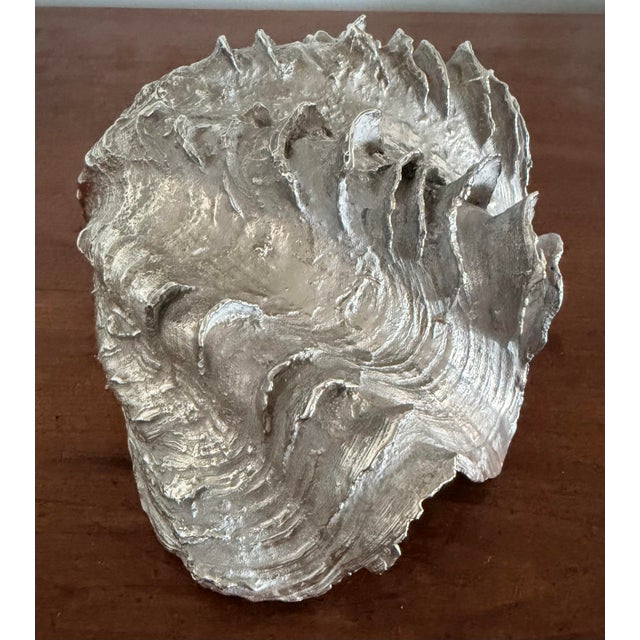 Vintage Silvered Clam Shell For Sale - Image 10 of 11