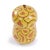 Contemporary Shawn Banks Organic Modern Yellow and Orange Gourd Shaped Large Ceramic Vase For Sale - Image 3 of 7