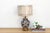 Black Vintage Midnight Floral Blossom Table Lamp For Sale - Image 8 of 8