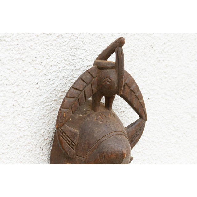Contemporary Vintage Luba Mask, a Messenger Bird For Sale - Image 3 of 9