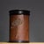 Chinese Vintage Chinese Carved Bamboo Tea Canister With Lotus Motif - Scholar's Object For Sale - Image 3 of 6