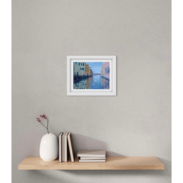 Venice Canal, Modern Impressionist Oil Painting For Sale - Image 9 of 9
