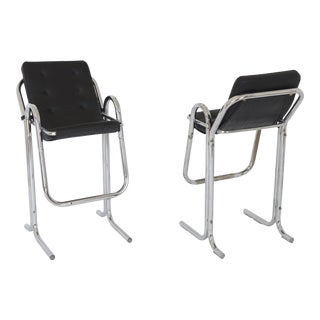 Jerry Johnson "Arcadia" Tall Bar Stools - Pair For Sale