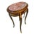 Pair of French Louis XV Mahogany End Tables Gilt Bronze, Marble Top For Sale