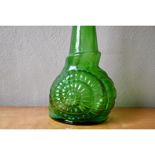 Giant Zoomorphic Bottle in Empoli Glass For Sale - Image 9 of 12