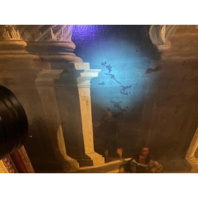 Brown Pair of 17th Century Italian Capriccios of Ruins Follower of Codazzi For Sale - Image 8 of 9