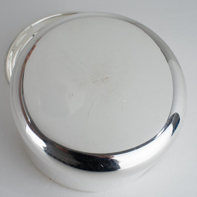 St James Brazil Silver Plate and Crystal Caviar Bowl Dish Server Duo, 2 pieces For Sale - Image 9 of 12