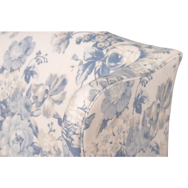 Ethan Allen Chippendale Style Scrolled Wingback Chairs, a Pair For Sale In Tampa - Image 6 of 10