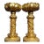 Late 20th Century Pair of Gilt Bronze Dragon Pillar Candle Holders For Sale