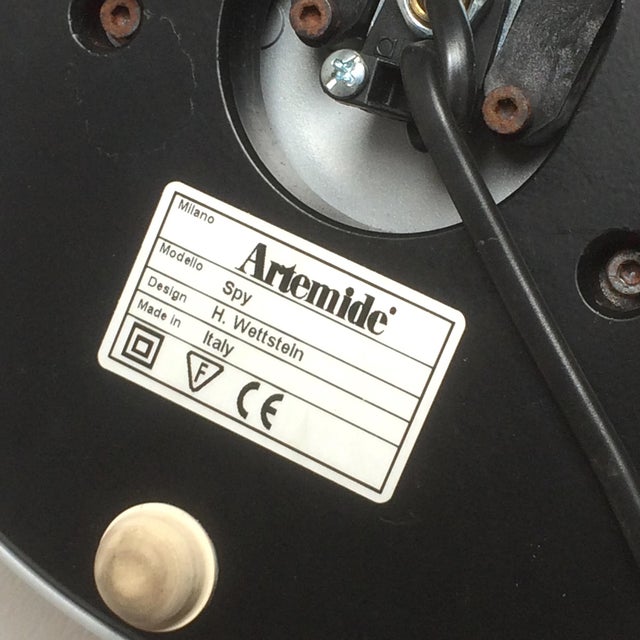 Spy Table Lamp in Aluminum by Hannes Wettstein for Artemide, 1980s For Sale - Image 9 of 10