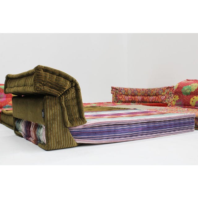 Textile Mah Jong Sofa by Kenzo Takada and Hans Hopfer for Roche Bobois, 1970s, Set of 12 For Sale - Image 7 of 16