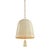 Hudson Valley Lighting Omi 15 in. 1 Light Pendant in Patina Brass and Ceramic Ivory Crackle Finish For Sale