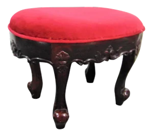 Louis XV Mahogany Carved Footstool