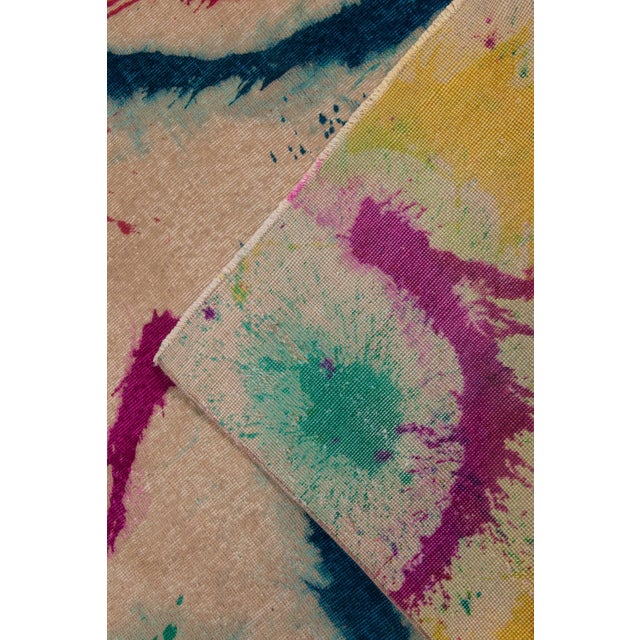 Off-white Abstract Modern “Daliesque” Wool Rug by Doris Leslie Blau For Sale - Image 8 of 8
