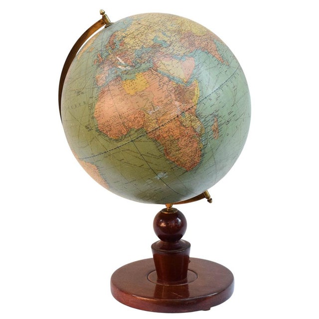 A large political and transport globe published by Dietrich Reimer (Ernst Vohsen) A.-G. in Berlin, circa mid-20th century....