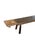 Brown Sculptural Teak Wood Long Bench Stunning Wood Textures, Modern Organic For Sale - Image 8 of 10