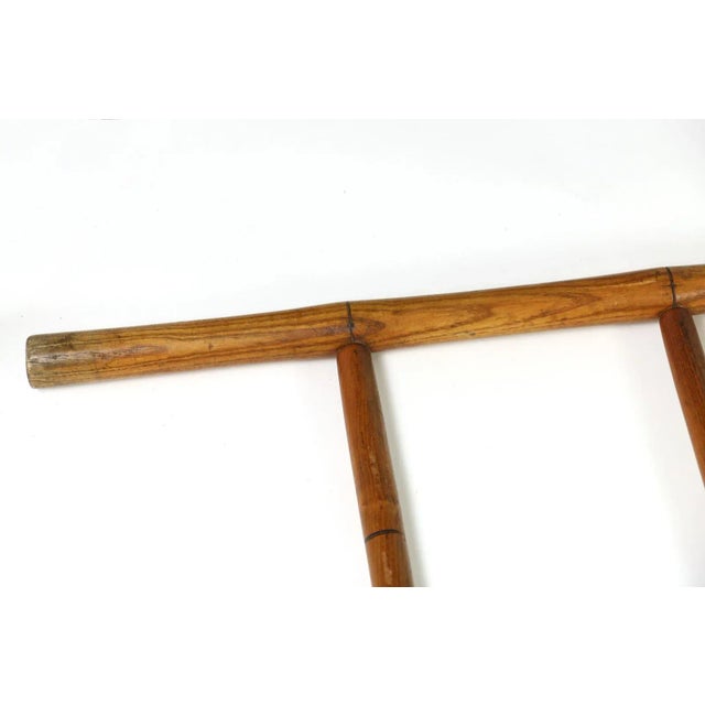 Late 19th Century Late 19th Century English Victorian Period Faux Bamboo Ladder For Sale - Image 5 of 9