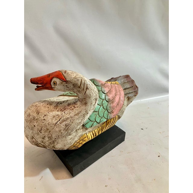 Goose Carving Whimsical & Colorful For Sale - Image 10 of 11