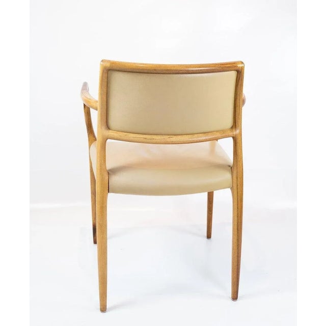 Beige Set of Model 65 Rosewood Armchairs by N.O. Moeller, 1960s For Sale - Image 8 of 10