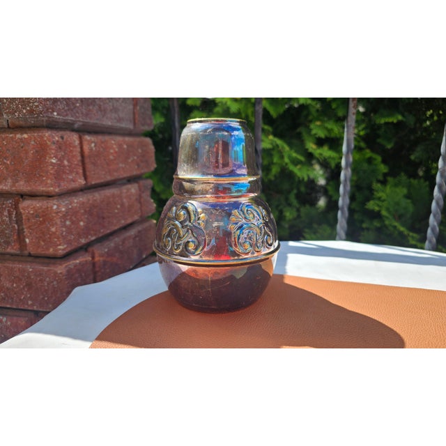 Silver Art Deco Silver-Plated Vase by Eneret, 1920s For Sale - Image 8 of 9