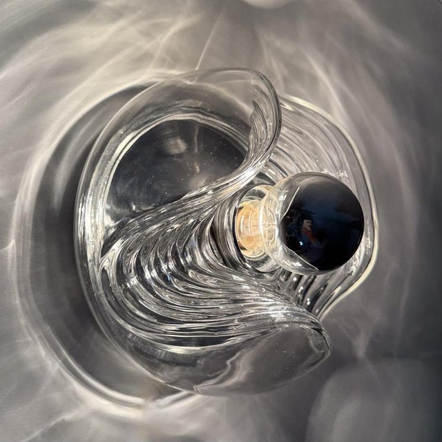 Mid-Century Modern Wave Glass Wall Lamp from Peill & Putzler, 1970s For Sale - Image 3 of 18