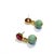 Baroque Bochic "Orient" Vintage Ruby, Topaz & Jade Earrings - 18K Gold & Silver For Sale - Image 3 of 6
