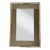 1970s Smoke Glass Rectangular Mirror With Brass Frame For Sale