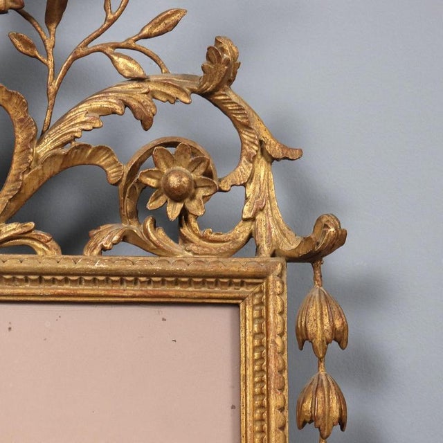 Mirror in Carved and Gilded Wood Frame For Sale - Image 6 of 12