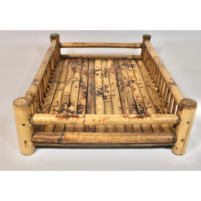 Mid-Century Modern Mid-20th Century Organic Modern Bamboo Tray For Sale - Image 3 of 8