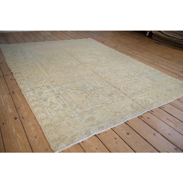 Vintage Distressed Mehrivan Carpet - 5'10" x 8'2" For Sale - Image 9 of 11