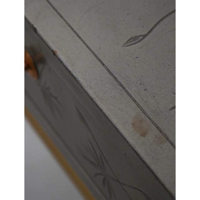 Kittinger Mid-Century Modern Faux Bamboo Side Table For Sale - Image 15 of 18