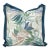 20 x 20 Outdoor Pillow Fern Indigo - Down Alternative Insert For Sale