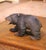 Asian Mid-Century Asian Hand-Carved Walnut Bear Sculpture Signed For Sale - Image 3 of 9