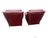Burgundy Hancock Moore Pair Austin High Back Lounge Chairs and 1 Ottoman Nailhead Trim For Sale - Image 8 of 18