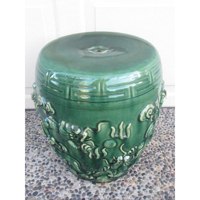 Asian Antique Oriental Style Garden Stool For Sale - Image 3 of 16