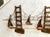 Vintage Mid Century Modern Metal Golden Gate Bridge Boats Wall Hanging For Sale - Image 9 of 11