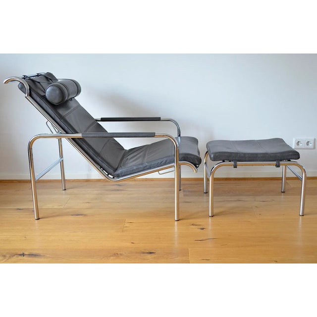 Set of Genni Lounge Chair & Ottoman by Gabriele Mucchi for Zanotta, 1980s For Sale - Image 12 of 12