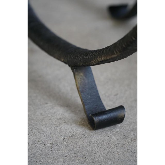 Shelf Unit with Round Metal Frames, Curved Legs and Glass Shelves, 1960s, Set of 2 For Sale - Image 6 of 15