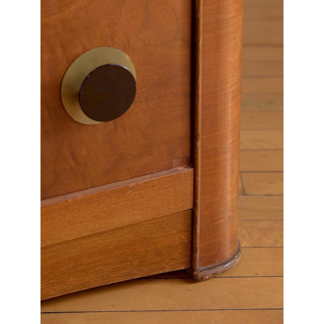 The Vintage French Art Deco Burl Dresser For Sale In Chicago - Image 6 of 9