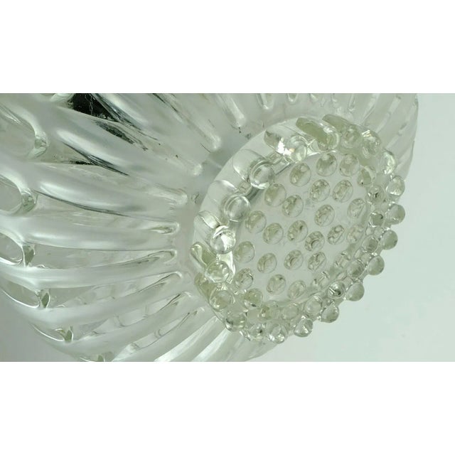 Mid-Century Metal, Bubble & Satin Glass Suspension Lamp, 1960s For Sale - Image 6 of 10