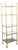 Mid Century Modern Display Cabinet Etagere Compact Brass Glass Shelving Unit For Sale