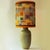 Ceramic Ovoid Lime Green Ceramic Table or Floor Lamp with Lampshade attributed to R. Houben, 1970s For Sale - Image 7 of 10