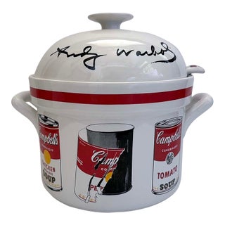 1990s Andy Warhol Soup Terrine With Ladle For Sale