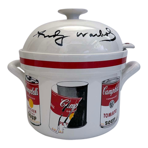 1990s Andy Warhol Soup Terrine With Ladle