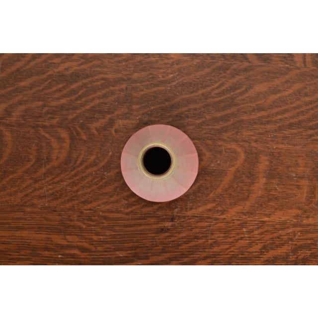 Pink Rookwood Pottery Arts & Crafts Glazed Ceramic Vase, Circa 1910 For Sale - Image 8 of 11