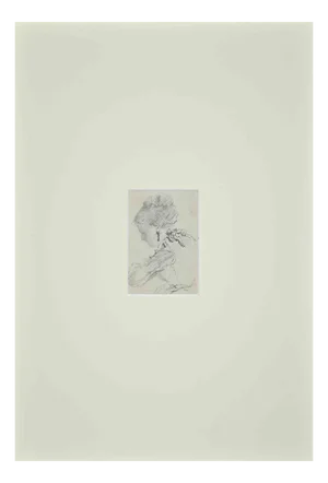 Profile of a Lady, Drawing, Late 19th Century