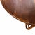 Brown Vintage Mid Century Bamboo and Wood Round Coffee or End Table For Sale - Image 8 of 8